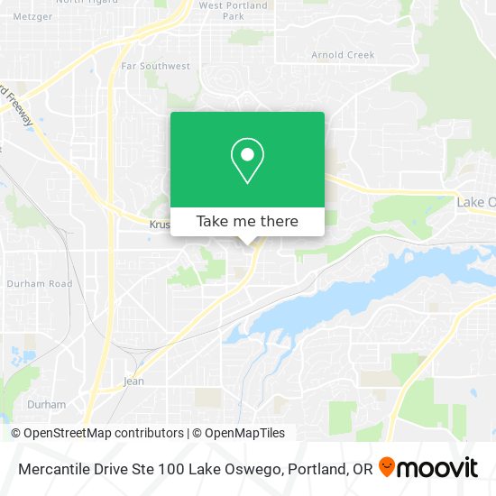 Mercantile Drive Ste 100 Lake Oswego map