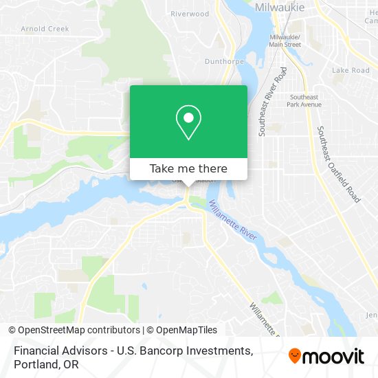 Mapa de Financial Advisors - U.S. Bancorp Investments