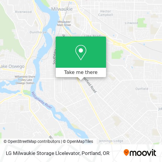 LG Milwaukie Storage Llcelevator map