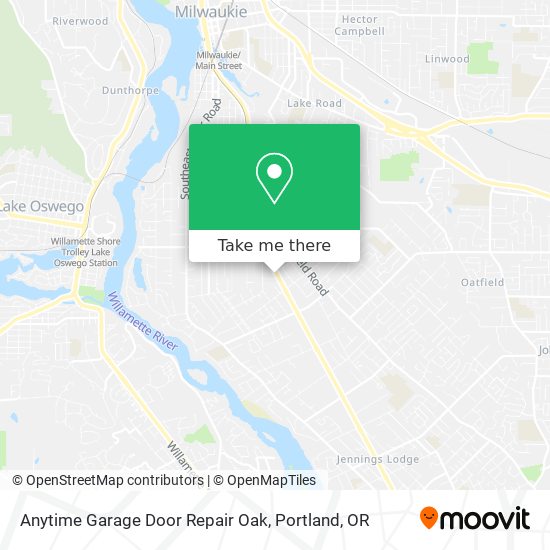 Anytime Garage Door Repair Oak map