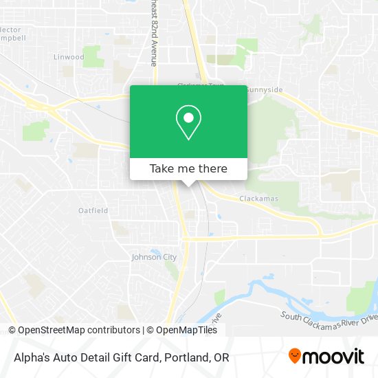 Alpha's Auto Detail Gift Card map