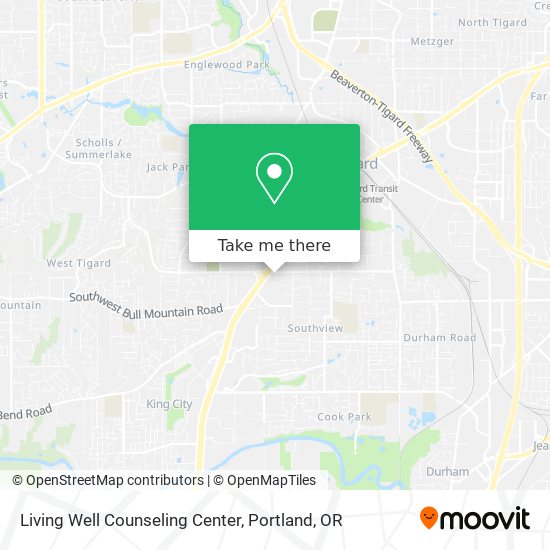 Mapa de Living Well Counseling Center