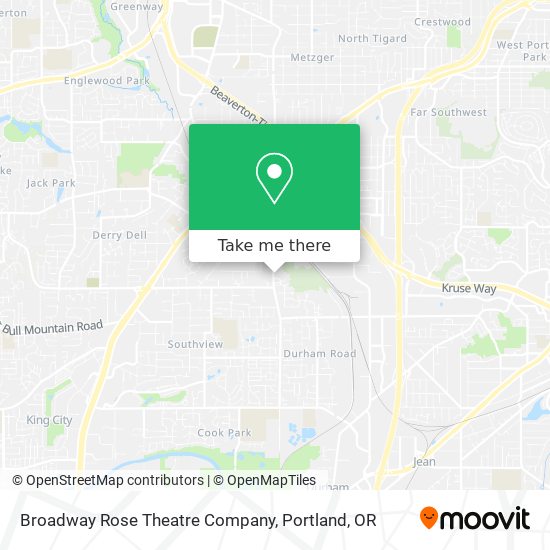 Broadway Rose Theatre Company map