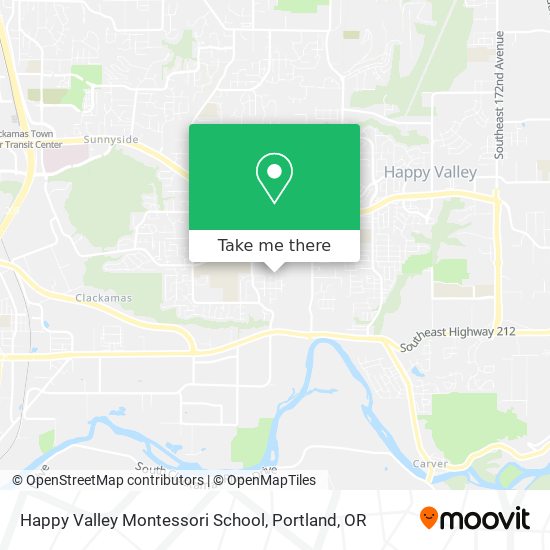 Happy Valley Montessori School map