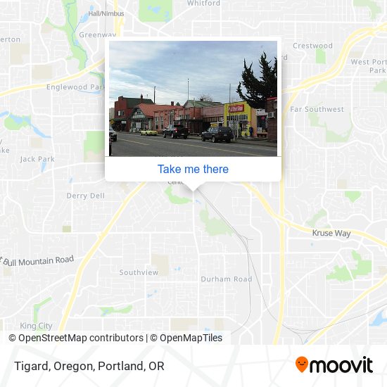Mapa de Tigard, Oregon