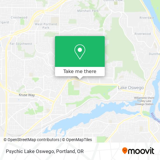 Mapa de Psychic Lake Oswego