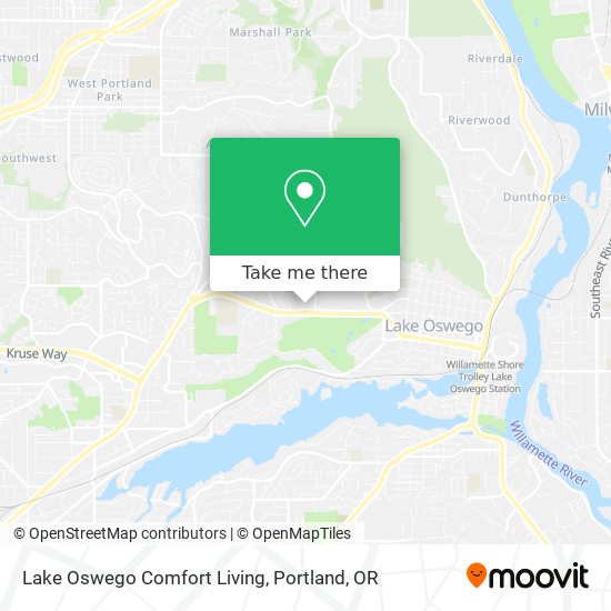Mapa de Lake Oswego Comfort Living