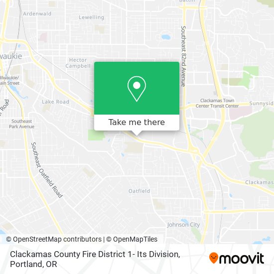 Clackamas County Fire District 1- Its Division map