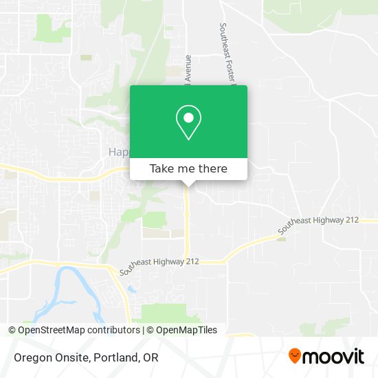 Oregon Onsite map