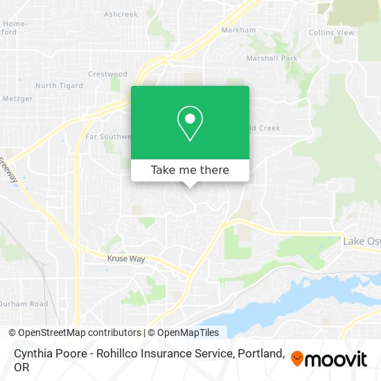 Mapa de Cynthia Poore - Rohillco Insurance Service
