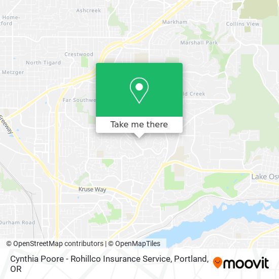 Cynthia Poore - Rohillco Insurance Service map