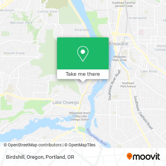 Mapa de Birdshill, Oregon