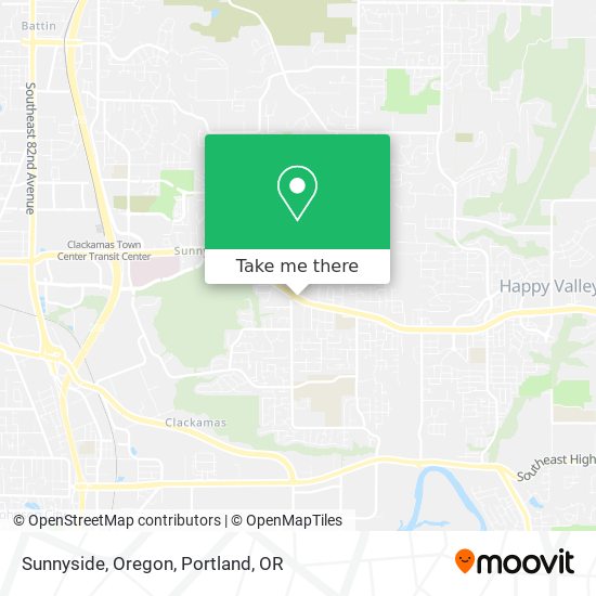 Mapa de Sunnyside, Oregon