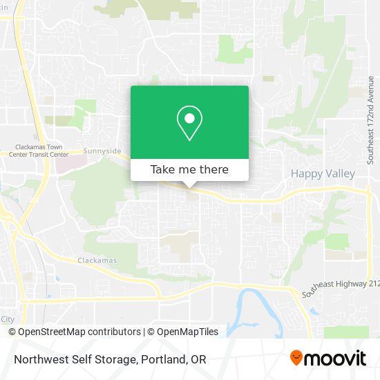 Northwest Self Storage map