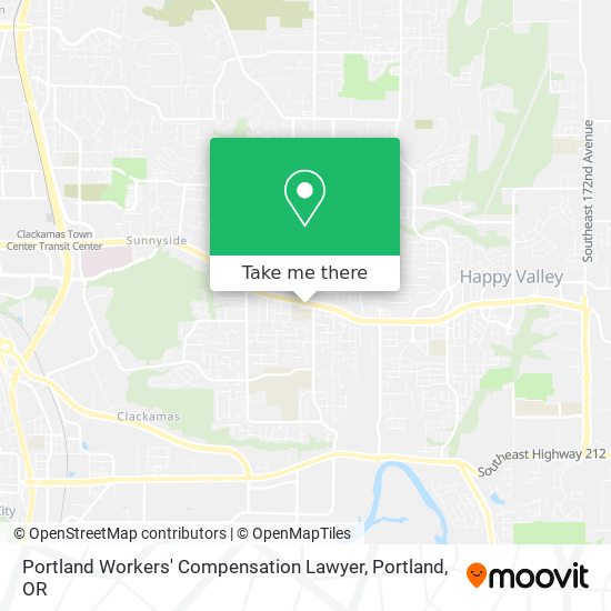 Mapa de Portland Workers' Compensation Lawyer