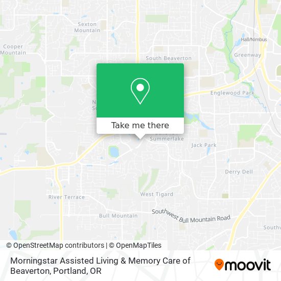 Mapa de Morningstar Assisted Living & Memory Care of Beaverton