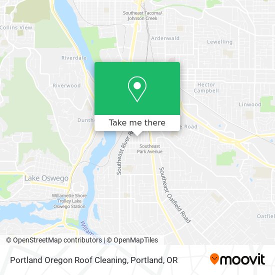 Mapa de Portland Oregon Roof Cleaning