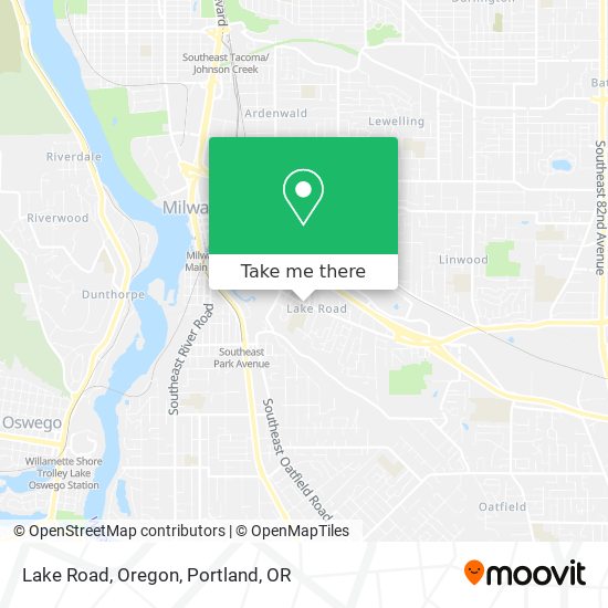 Lake Road, Oregon map