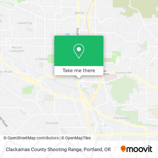 Clackamas County Shooting Range map