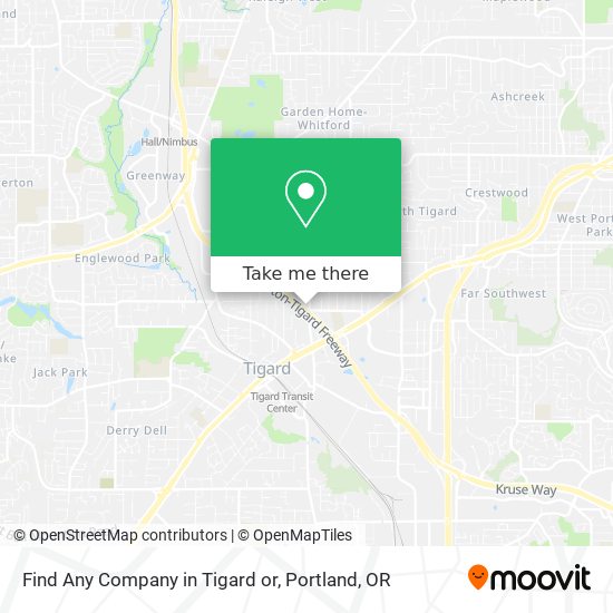 Find Any Company in Tigard or map