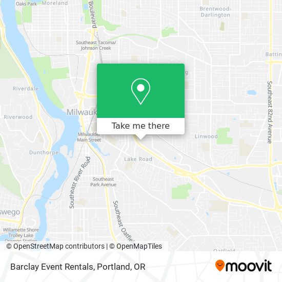 Barclay Event Rentals map