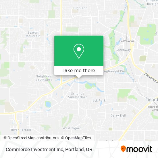 Commerce Investment Inc map