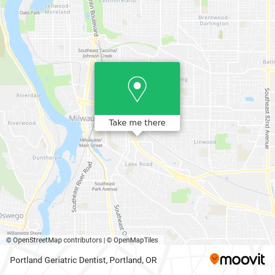 Portland Geriatric Dentist map