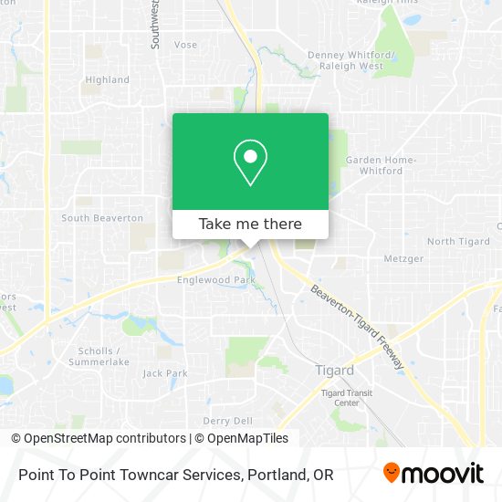 Mapa de Point To Point Towncar Services