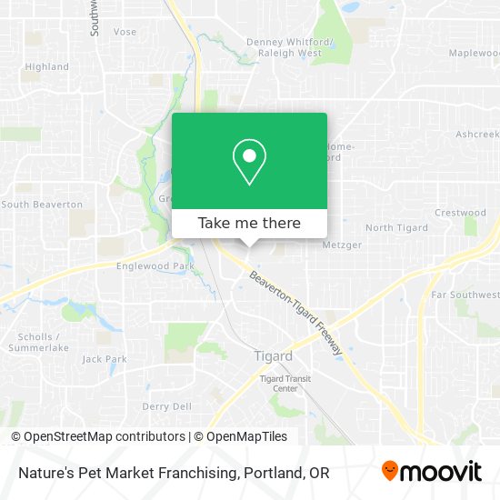 Mapa de Nature's Pet Market Franchising