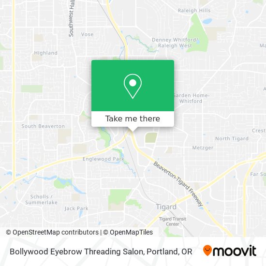 Mapa de Bollywood Eyebrow Threading Salon