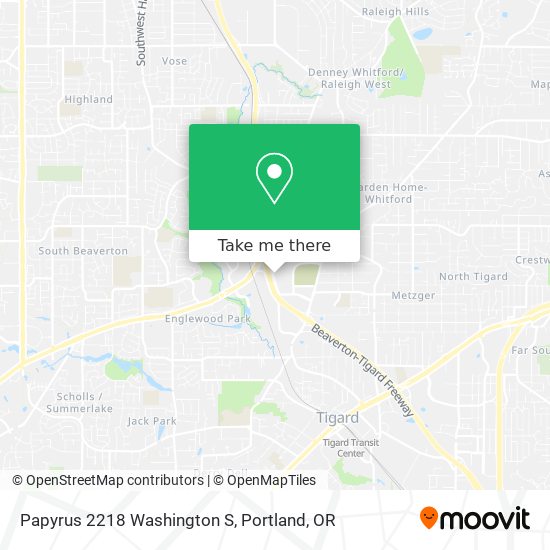 Mapa de Papyrus 2218 Washington S