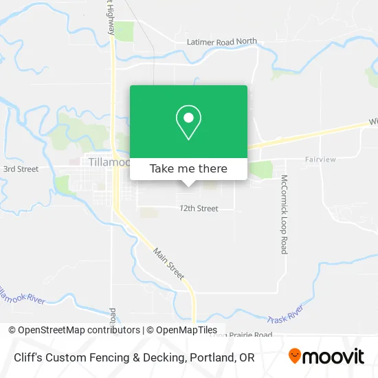 Cliff's Custom Fencing & Decking map