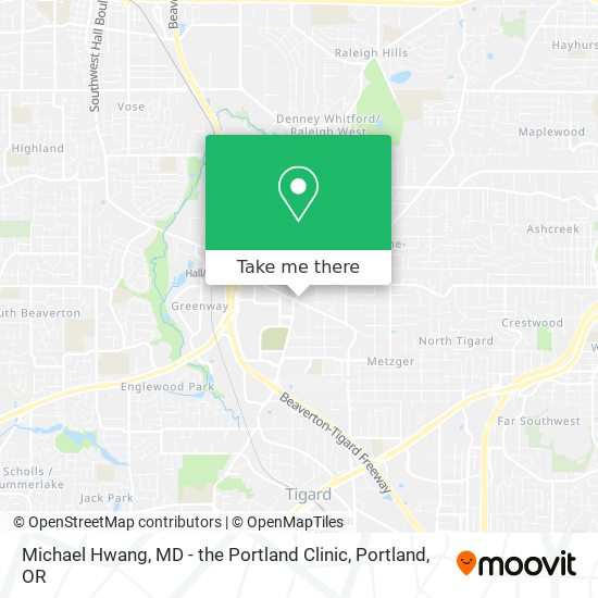 Mapa de Michael Hwang, MD - the Portland Clinic