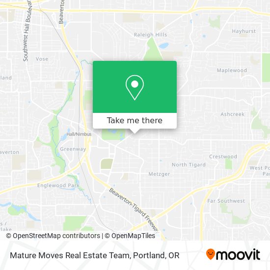 Mature Moves Real Estate Team map