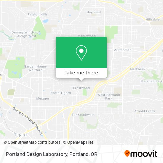 Portland Design Laboratory map