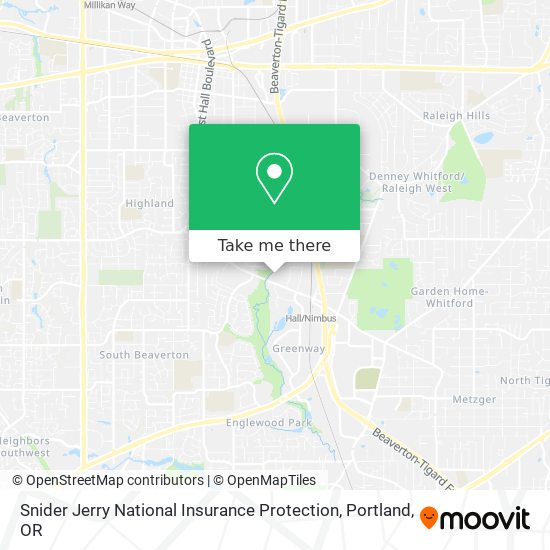 Mapa de Snider Jerry National Insurance Protection