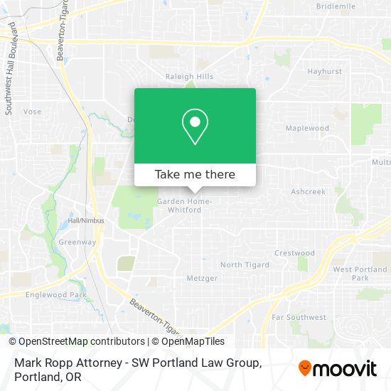 Mark Ropp Attorney - SW Portland Law Group map