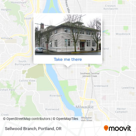 Sellwood Branch map