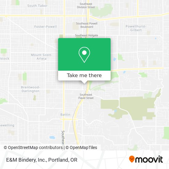 Mapa de E&M Bindery, Inc.