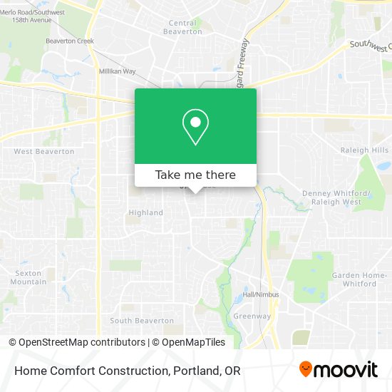 Home Comfort Construction map