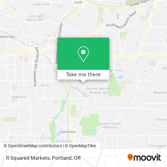 R Squared Markets map