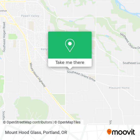 Mapa de Mount Hood Glass