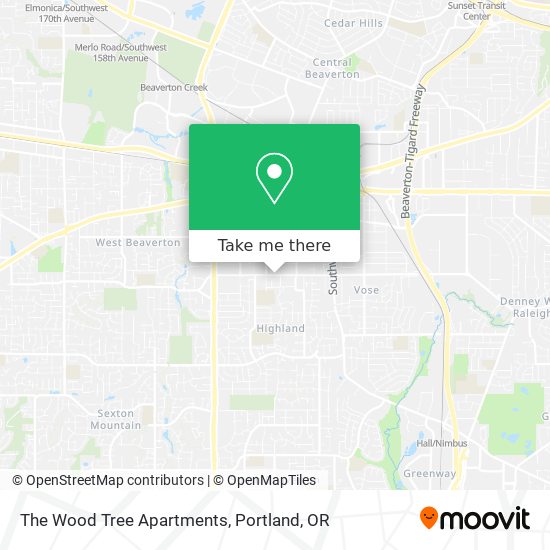 The Wood Tree Apartments map