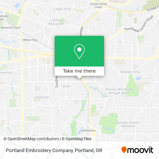 Portland Embroidery Company map