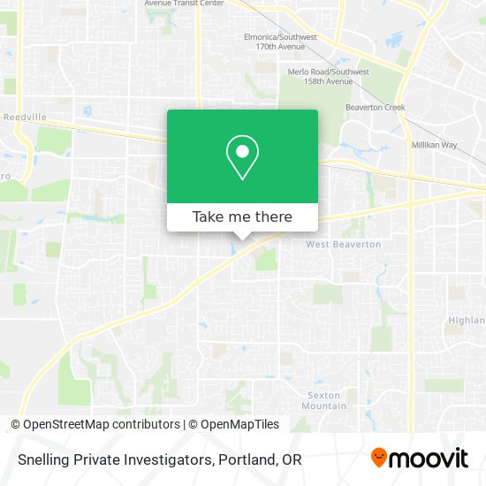 Snelling Private Investigators map