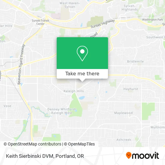 Keith Sierbinski DVM map