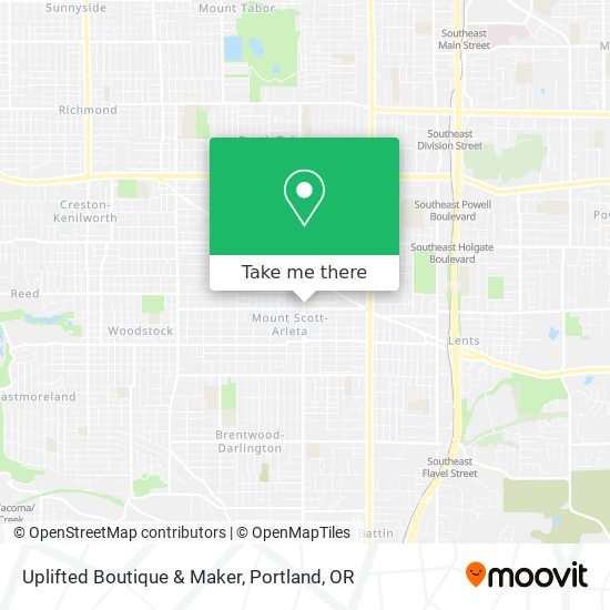 Uplifted Boutique & Maker map