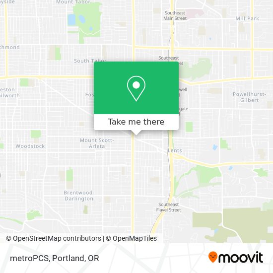 metroPCS map