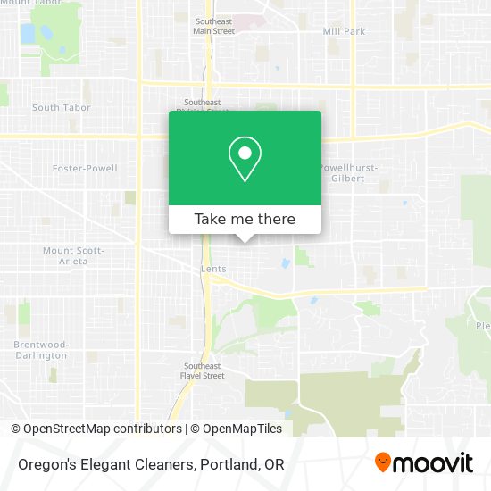 Oregon's Elegant Cleaners map