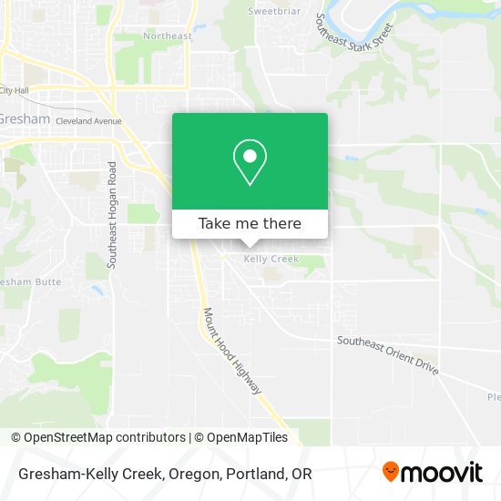 Gresham-Kelly Creek, Oregon map